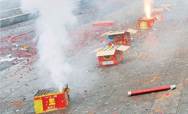 一掛鞭炮帶走多少清新空氣？